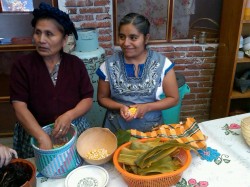 making tortillas in oaxaca