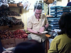 shopping in a oaxacan market