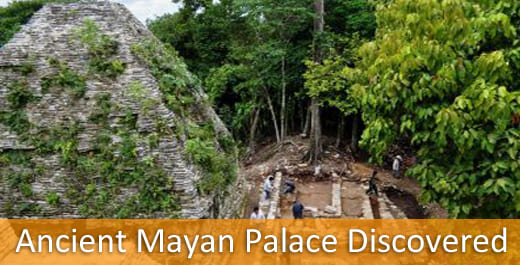 ancient mayan palace in chiapas, mexico