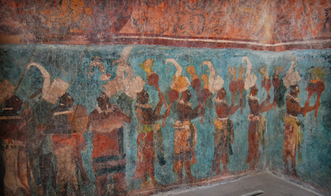 Bonampak Paintings in Mexico