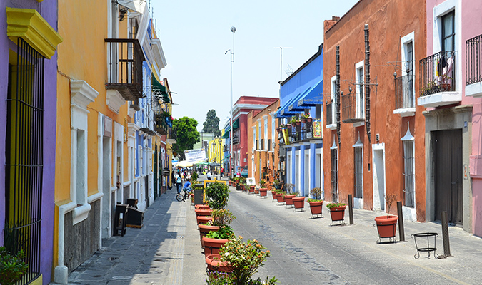 color street puebla