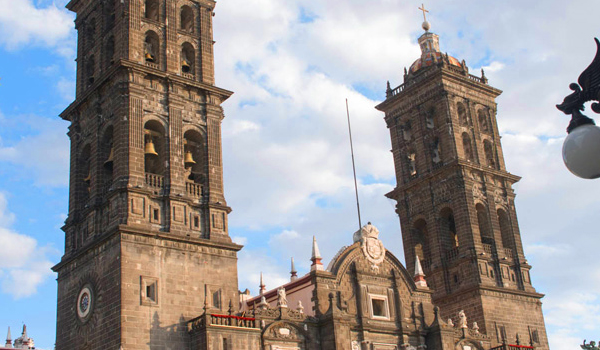 Historic Center in Puebla - The Cathedral