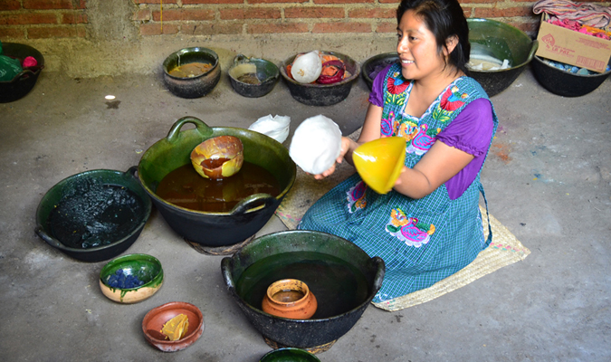 Candle making in Mexico