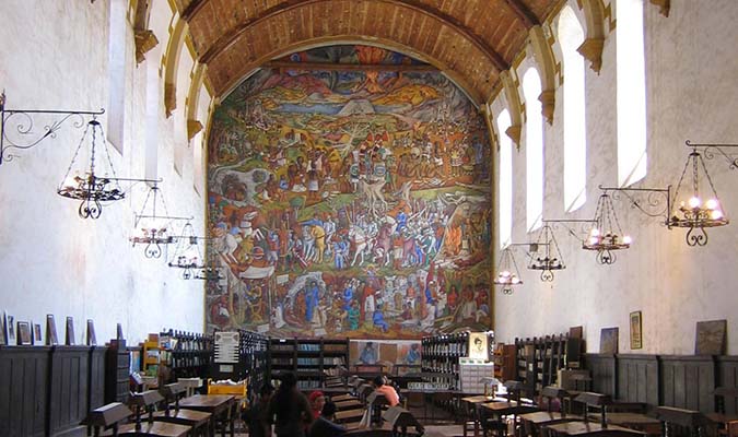 Colonial Heartland Library in Patzcuaro