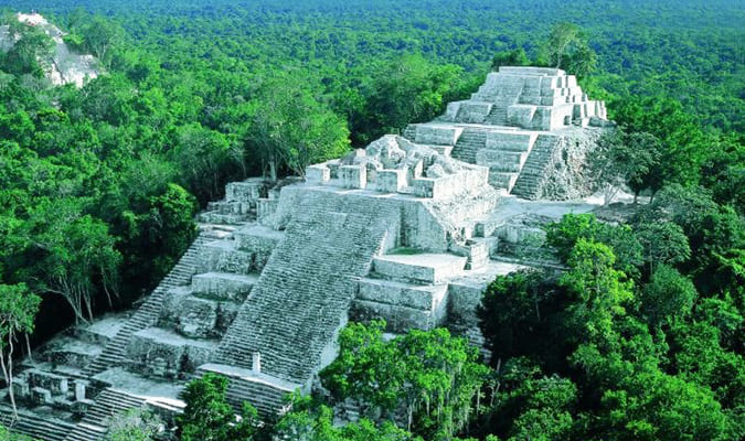 Calakmul ruins in Campeche