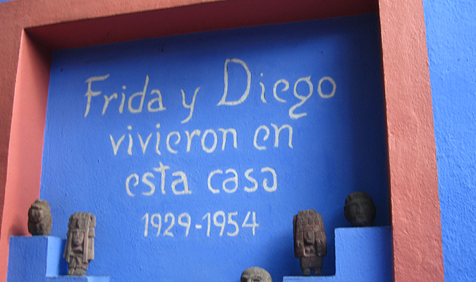 A shot from the Frida Kahlo Museum