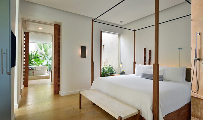 rosewood mayakoba delux bedroom