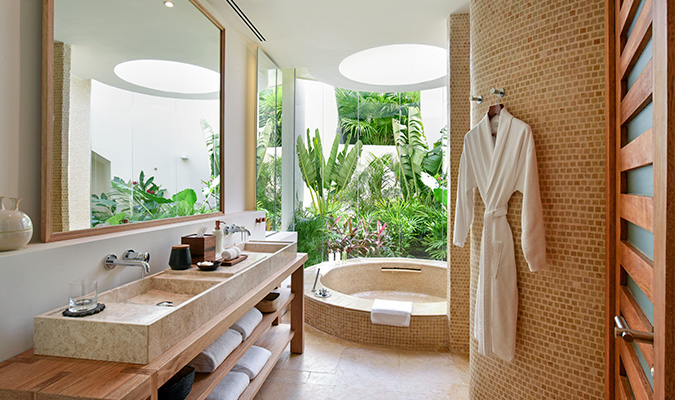 rosewood mayakoba studio suite bathroom