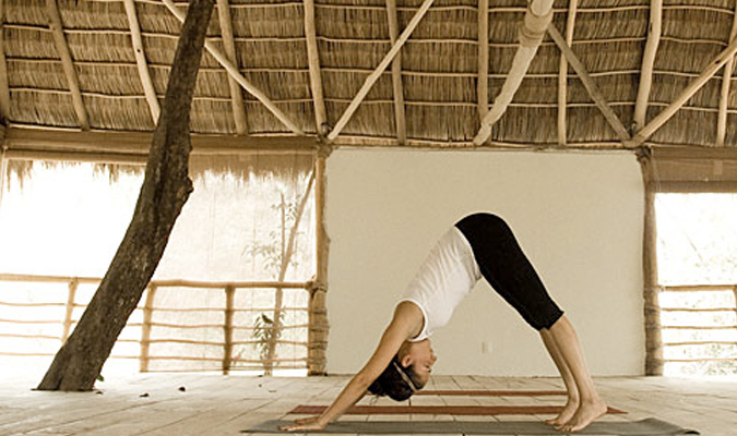 Beach yoga retreat in Mexico