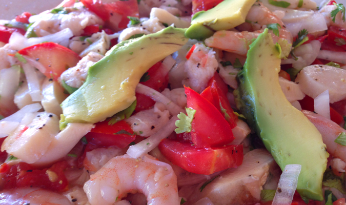 holbox panchas ceviche