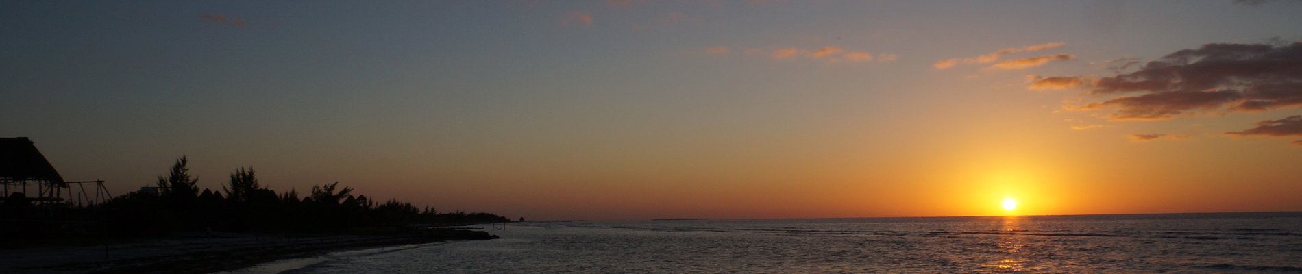 Sunset in isla Holbox