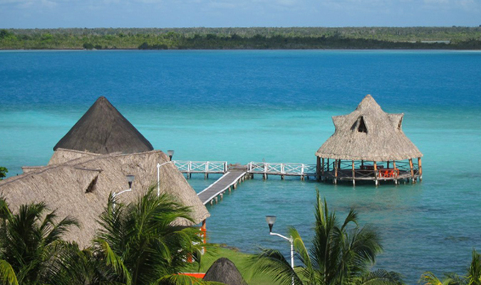 Bacalar Lagoon of Seven Colors 