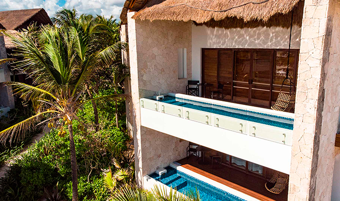 tago tulum hotel pool rooms