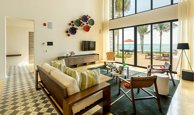 Andaz Mayakoba presidential suite living