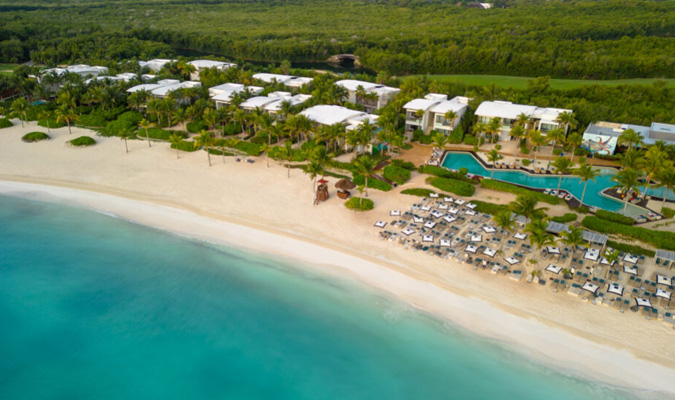 andaz hotel in mayakoba riviera maya luxury beach aeriel drone