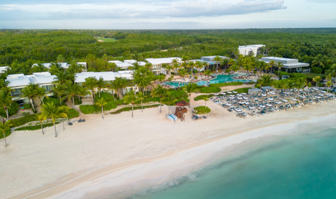 andaz hotel in mayakoba riviera maya luxury beach aeriel drone