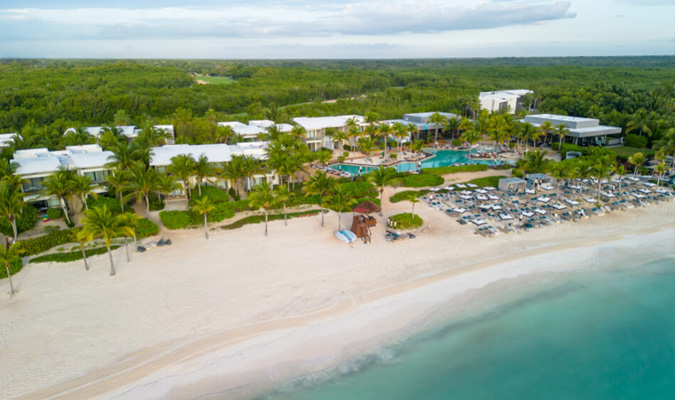 andaz hotel in mayakoba riviera maya luxury beach aeriel drone
