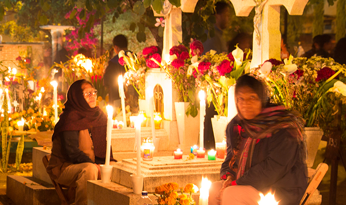 oaxaca day of the dead cementery