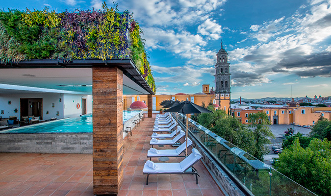 azul talavera roof top pool