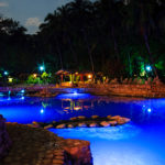 Chan Kah pool at night