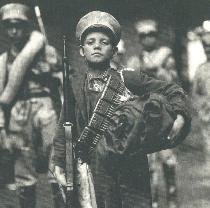 Niño soldado de la Revolución mexicana