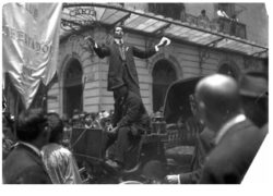 Rafael Martínez de Escobar, en un mitin, Autor Gerónimo Hernández