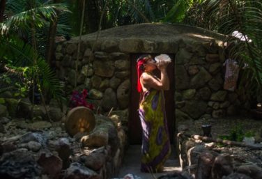 A temazcal ceremony at Imanta