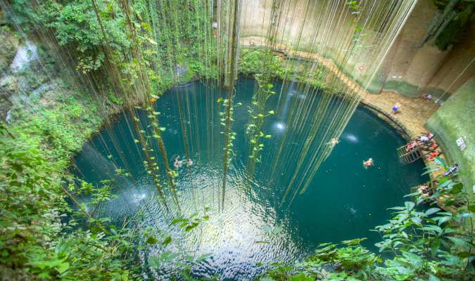 One of the cenotes in Mexico - Ik kil