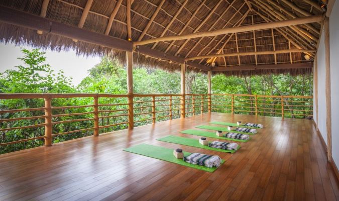 One of Xinalani's yoga studios