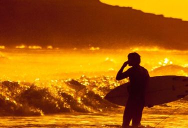 Man surfing in Mexico