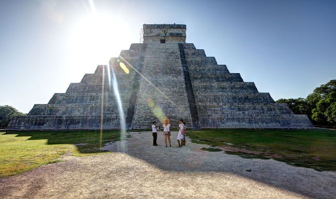 The Temple of Kukulkan at Chichen Itza