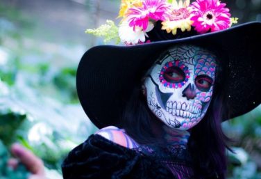 A catrina celebrating Day of the Dead in Mexico
