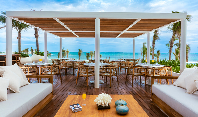 sls cancun terrace