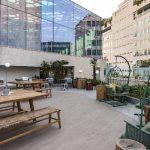 andaz mexico city condesa wooftop exterior sitting area picnic table