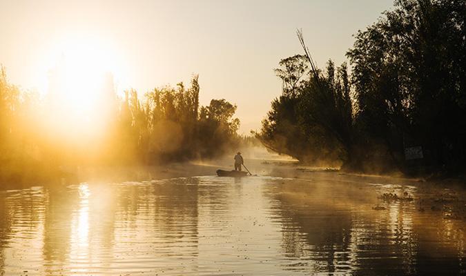 xochimilco tour cuemanco dock nature mexico city sunrise