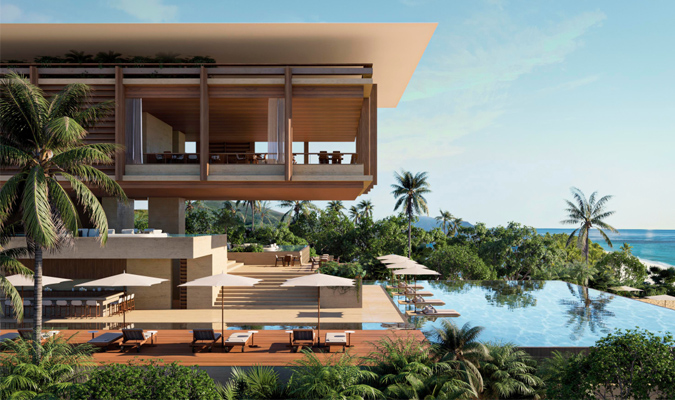 new montage hotel in punta mita mexico render