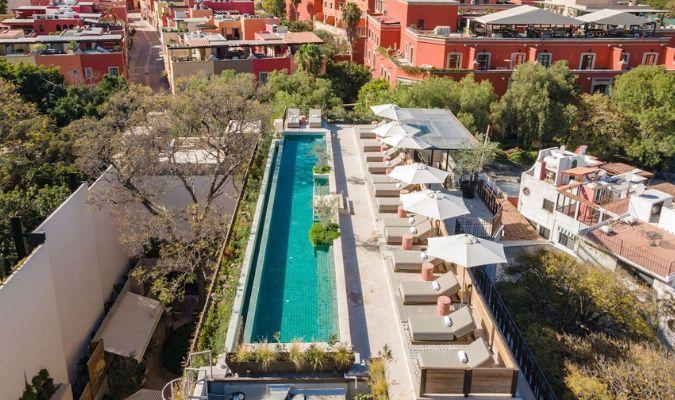 numu boutique hotel pool top view