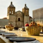 otro oaxaca communal table view with food