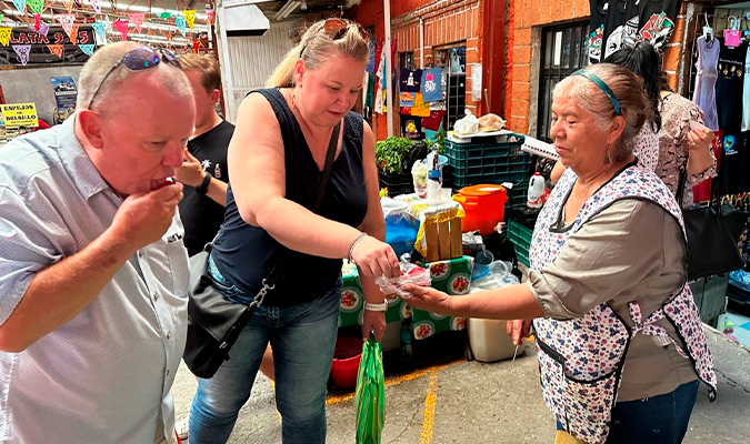 Guests visiting San Miguel de Allende Market